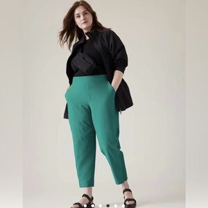 Athleta Size 18 Brooklyn Green Mid Rise Pants Excellent Condition #198671